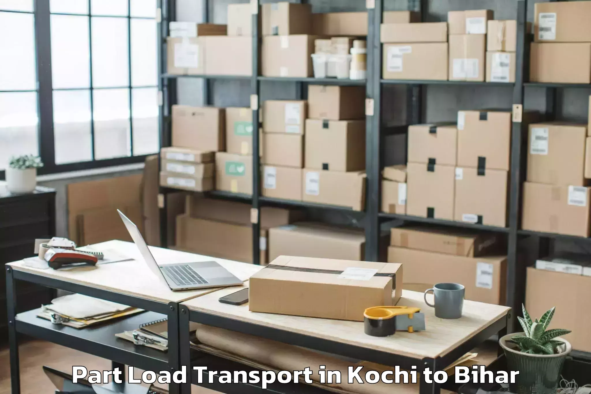 Affordable Kochi to Begusarai Part Load Transport